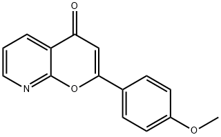 4H-Pyrano[2,3-b]pyridin-4-one, 2-(4-methoxyphenyl)- Struktur