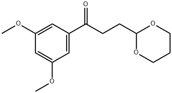 3',5'-DIMETHOXY-3-(1,3-DIOXAN-2-YL)-PROPIOPHENONE Struktur