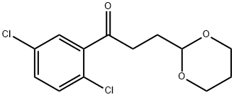 2',5'-DICHLORO-3-(1,3-DIOXAN-2-YL) PROPIOPHENONE Struktur