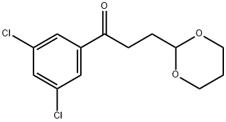 3',5'-DICHLORO-3-(1,3-DIOXAN-2-YL)-PROPIOPHENONE Struktur