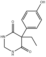 5-ethyl-5-(4-hydroxyphenyl)-1,3-diazinane-4,6-dione Struktur