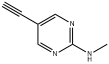 2-Pyrimidinamine, 5-ethynyl-N-methyl- (9CI) Struktur