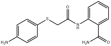 2-({[(4-aminophenyl)thio]acetyl}amino)benzamide Struktur