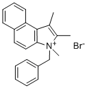 1,2,3-Trimethyl-3-benzyl-3H-benz[e]indolium bromide Struktur