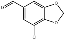 7-CHLORO-1,3-BENZODIOXOLE-5-CARBALDEHYDE Struktur