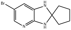 6-Bromo-2,2-spirocyclopentane-
2,3-dihydro-1H-imidazo[4,5-b]pyridine Struktur