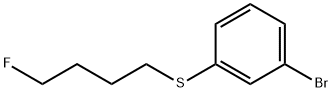 1-Bromo-3-(4-fluoro-butylsulfanyl)-benzene Struktur