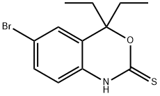 6-BROMO-4,4-DIETHYL-1H-BENZO[D][1,3]OXAZINE-2(4H)-THIONE Struktur