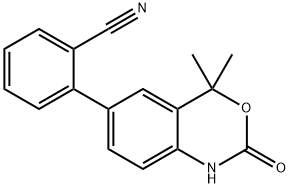 2-(4,4-DIMETHYL-2-OXO-2,4-DIHYDRO-1H-BENZO[D][1,3]OXAZIN-6-YL)BENZONITRILE Struktur