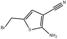 2-AMINO-5-(BROMOMETHYL)THIOPHENE-3-CARBONITRILE Struktur