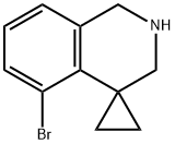 5'-BROMO-2',3'-DIHYDRO-1'H-SPIRO[CYCLOPROPANE-1,4'-ISOQUINOLINE] Struktur