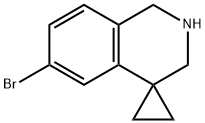 6'-Bromo-2',3'-dihydro-1'H-spiro[cyclopropane-1,4'-isoquinoline Struktur