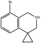 8'-BROMO-2',3'-DIHYDRO-1'H-SPIRO[CYCLOPROPANE-1,4'-ISOQUINOLINE] Struktur