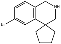 6'-BROMO-2',3'-DIHYDRO-1'H-SPIRO[CYCLOPENTANE-1,4'-ISOQUINOLINE] Struktur