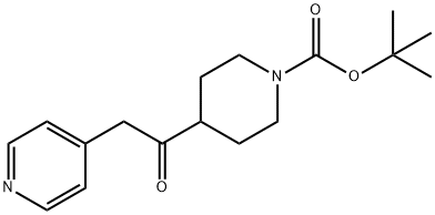 1-BOC-4-(2-PYRIDIN-4-YL-ACETYL)-PIPERIDINE Struktur