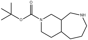 TERT-BUTYL OCTAHYDRO-1H-PYRIDO[3,4-C]AZEPINE-2(3H)-CARBOXYLATE Struktur