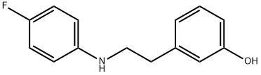 3-[2-(4-FLUORO-PHENYLAMINO)-ETHYL]-PHENOL Struktur