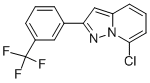 7-Chloro-2-(3-(trifluoromethyl)phenyl)pyrazolo[1,5-a]pyridine Struktur