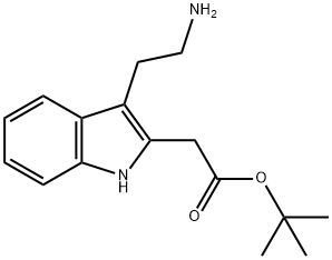 [3-(2-AMINO-ETHYL)-1H-INDOL-2-YL]-ACETIC ACID TERT-BUTYL ESTER Struktur