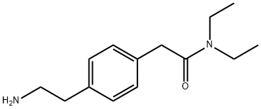 2-[4-(2-AMINO-ETHYL)-PHENYL]-N,N-DIETHYL-ACETAMIDE Struktur