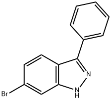 6-BROMO-3-PHENYL-1H-INDAZOLE Struktur