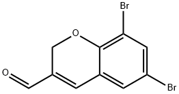 6,8-DIBROMO-2H-CHROMENE-3-CARBALDEHYDE Struktur