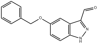 5-BENZYLOXY-1H-INDAZOLE-3-CARBALDEHYDE Struktur