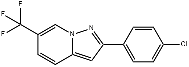 2-(4-CHLOROPHENYL)-6-(TRIFLUOROMETHYL)PYRAZOLO[1,5-A]PYRIDINE Struktur