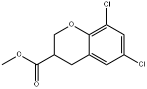 6,8-DICHLORO-CHROMAN-3-CARBOXYLIC ACID METHYL ESTER Struktur