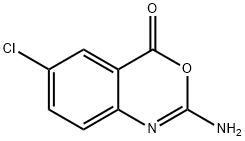 2-AMINO-6-CHLORO-4H-BENZO[D][1,3]OXAZIN-4-ONE Struktur