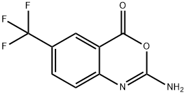 2-AMINO-6-(TRIFLUOROMETHYL)-4H-BENZO[D][1,3]OXAZIN-4-ONE Struktur