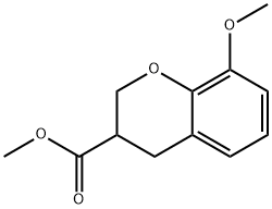 8-METHOXY-CHROMAN-3-CARBOXYLIC ACID METHYL ESTER Struktur