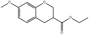 7-METHOXY-CHROMAN-3-CARBOXYLIC ACID ETHYL ESTER Struktur