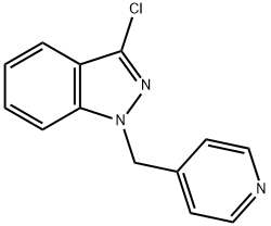 3-CHLORO-1-PYRIDIN-4-YLMETHYL-1H-INDAZOLE Struktur