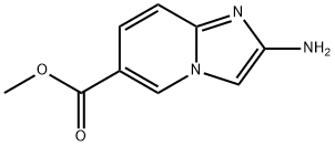 2-AMINO-IMIDAZO[1,2-A]PYRIDINE-6-CARBOXYLIC ACID METHYL ESTER Struktur