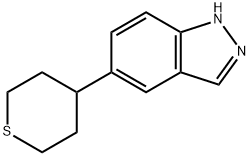 5-(TETRAHYDRO-THIOPYRAN-4-YL)-1H-INDAZOLE Struktur