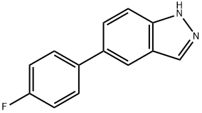 5-(4-FLUORO-PHENYL)-1H-INDAZOLE Struktur