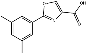 2-(3,5-DIMETHYL-PHENYL)-OXAZOLE-4-CARBOXYLIC ACID Struktur