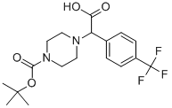 4-[CARBOXY-(4-TRIFLUOROMETHYL-PHENYL)-METHYL]-PIPERAZINE-1-CARBOXYLIC ACID TERT-BUTYL ESTER HYDROCHLORIDE price.