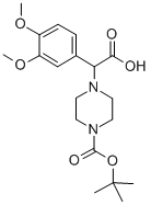 2-(4-BOC-PIPERAZINYL)-2-(3,4-DIMETHOXY-PHENYL)ACETIC ACID Struktur