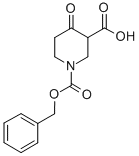 4-OXO-PIPERIDINE-1,3-DICARBOXYLIC ACID 1-BENZYL ESTER Struktur