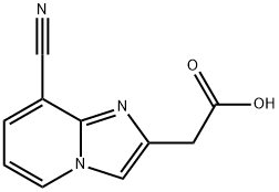 (8-CYANO-IMIDAZO[1,2-A]PYRIDIN-2-YL)-ACETIC ACID Struktur