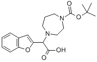 1-BOC-4-(BENZOFURAN-2-YL-CARBOXY-METHYL)-[1,4]DIAZEPANE Struktur