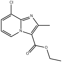 8-CHLORO-2-METHYL-IMIDAZO[1,2-A]PYRIDINE-3-CARBOXYLIC ACID ETHYL ESTER Struktur