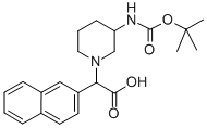 (3-BOC-AMINO-PIPERIDIN-1-YL)-NAPHTHALEN-2-YL-ACETIC ACID Struktur