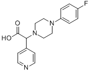 [4-(4-FLUORO-PHENYL)-PIPERAZIN-1-YL]-PYRIDIN-4-YL-ACETIC ACID Struktur