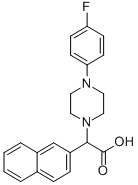 [4-(4-FLUORO-PHENYL)-PIPERAZIN-1-YL]-NAPHTHALEN-2-YL-ACETIC ACID Struktur