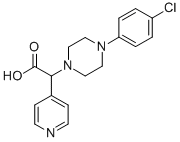 [4-(4-CHLORO-PHENYL)-PIPERAZIN-1-YL]-PYRIDIN-4-YL-ACETIC ACID Struktur