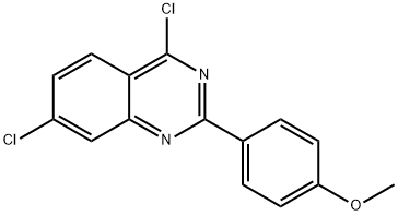 4,7-DICHLORO-2-(4-METHOXY-PHENYL)-QUINAZOLINE Struktur