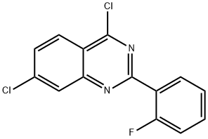 4,7-DICHLORO-2-(2-FLUORO-PHENYL)-QUINAZOLINE Struktur